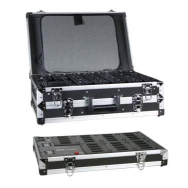 Mipro lader & flightcase til tourguide, 28 slots